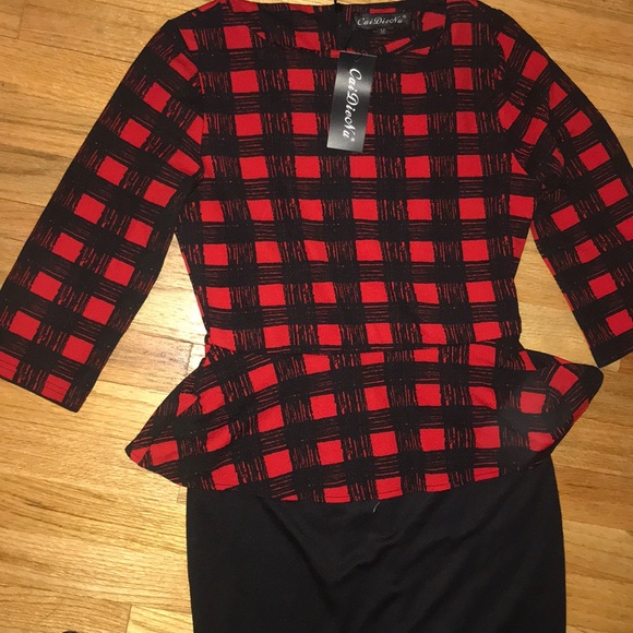 CaiDiecNu Dresses & Skirts - Brand new 2 piece red and black dress ❣️